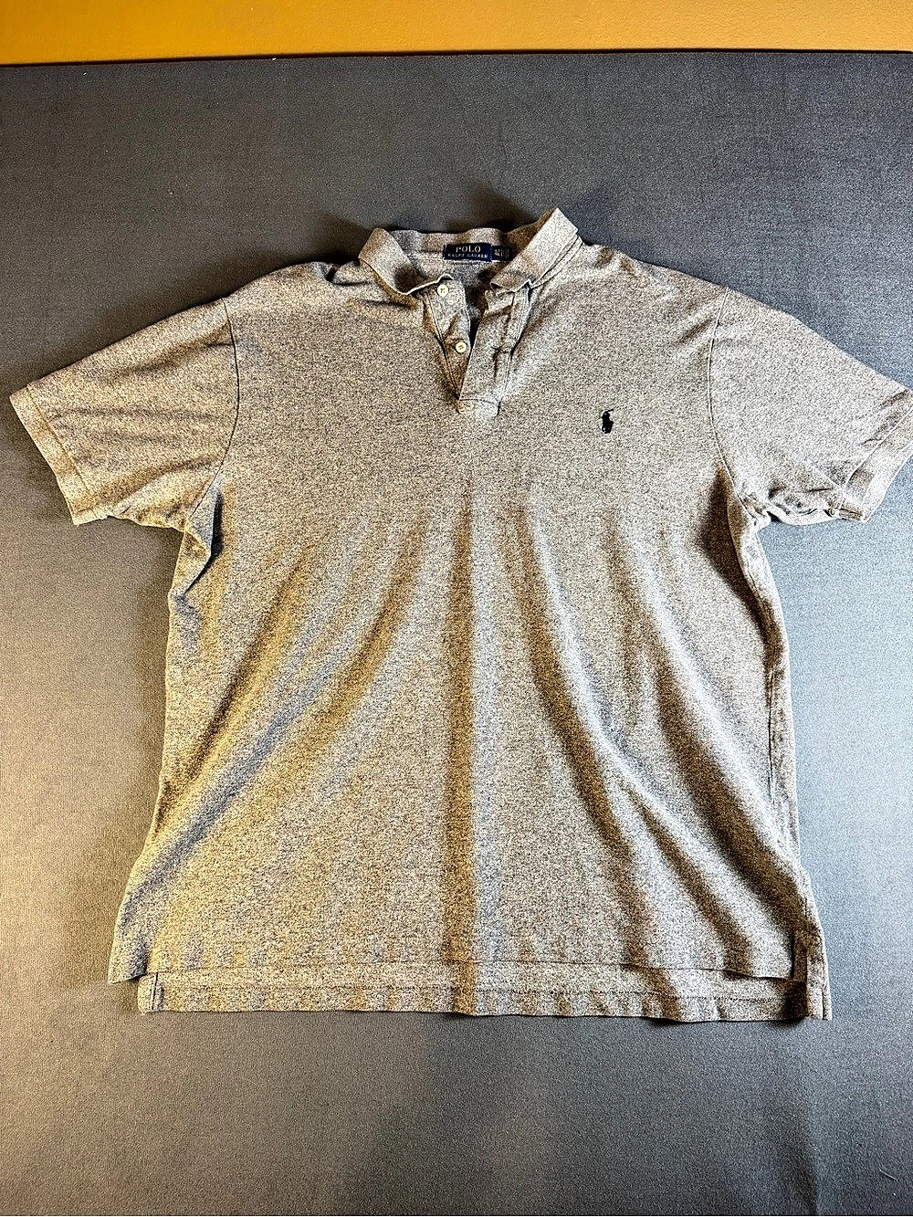 Polo Ralph Lauren Classic Fit Cotton Mesh Polo Shirt Gray XL